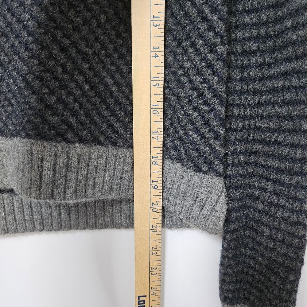 Tory Burch Sweater Women's Medium Black Gray Pullover Wool Camel Hair Blend EUC - Picture 5 of 7